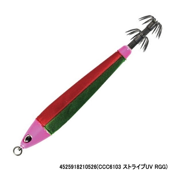烏賊枕メタル30号(CCC6103 ストライプUV RGG)